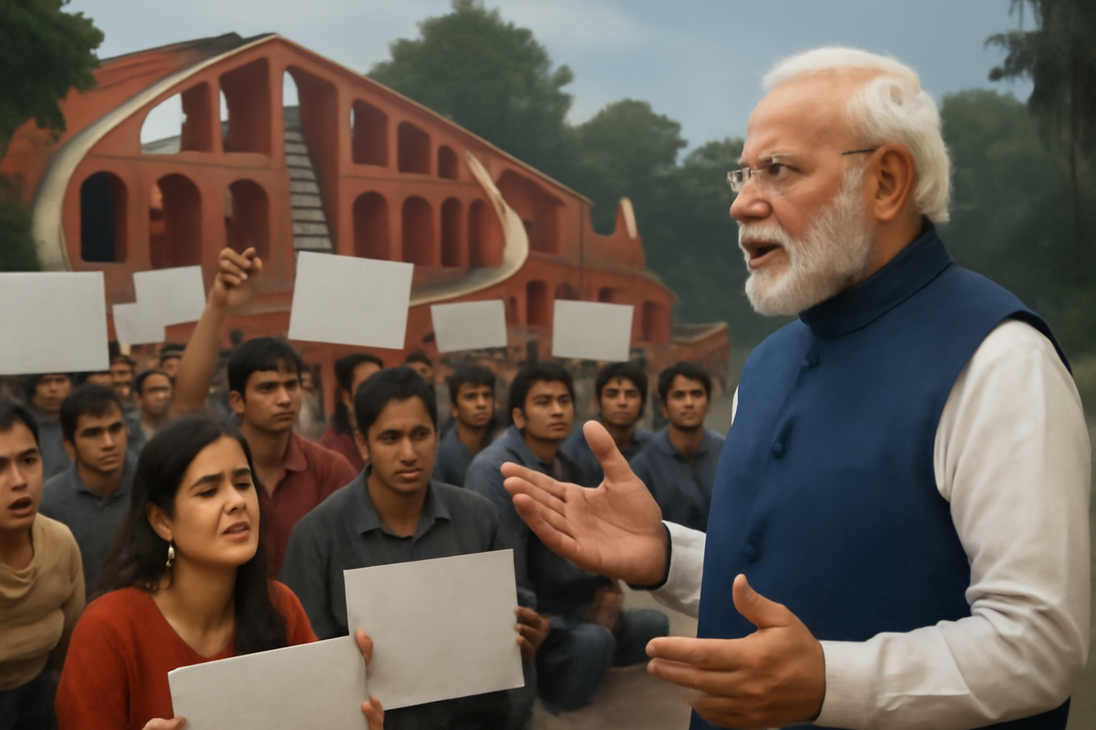 Modi ने जंतर-मंतर विवाद पर छात्रों को माफ कर मार्गदर्शन की अपील की