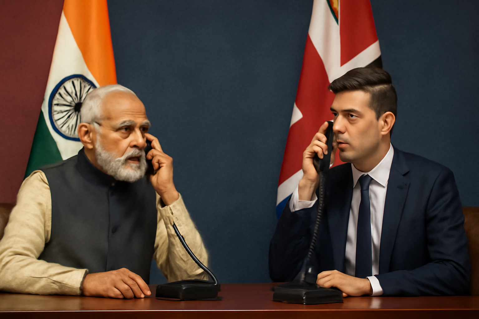 मोदी और ब्रिटिश पीएम बर्नहैम ने फोन पर सहयोग को तेज करने और नया व्यापार समझौता भुनाने पर सहमति जताई
