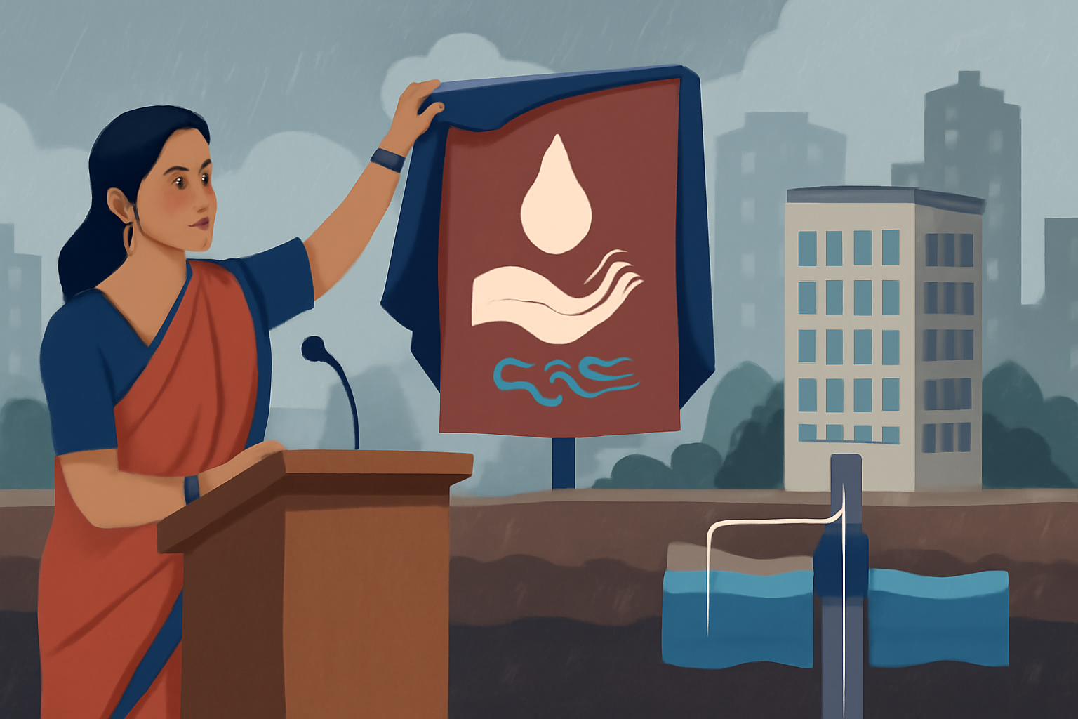 दिल्ली: Rekha Gupta ने 1 मई को 'Catch the Rain 2026' लॉन्च किया; बोरवेल‑भूजल नीति का संकेत, बड़े भवनों में रेनवाटर‑हार्वेस्टिंग अनिवार्य करने की घोषणा