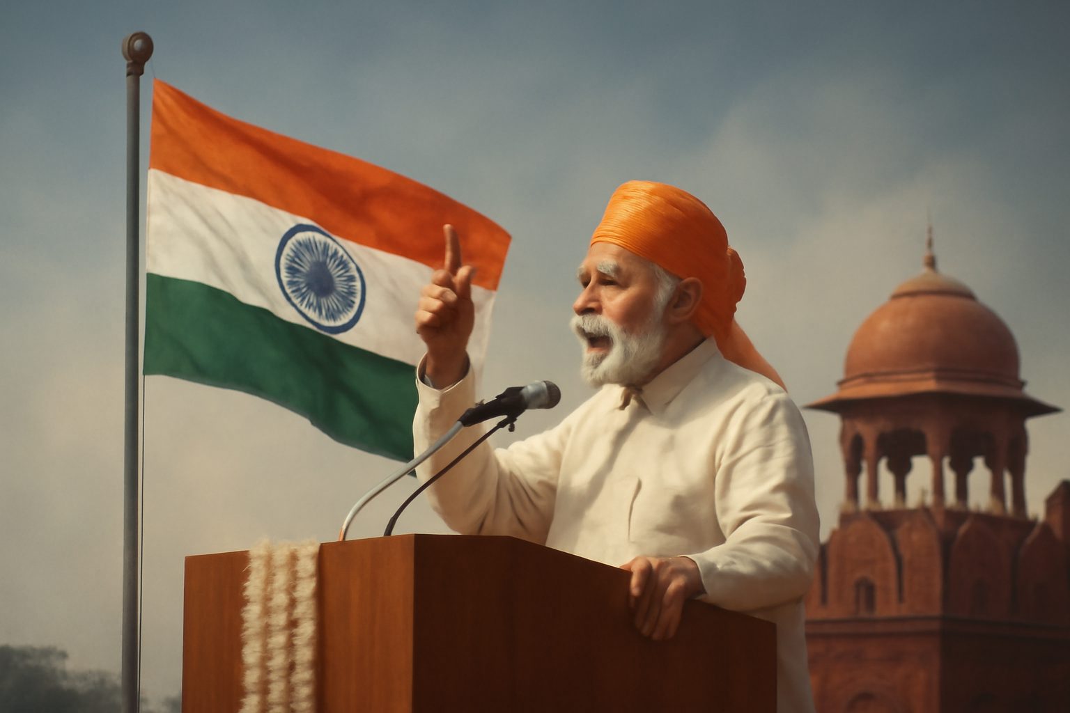 India's 79th Independence Day- स्वतंत्रता दिवस की पावन बेला पर जुमले सुना गये पीएम