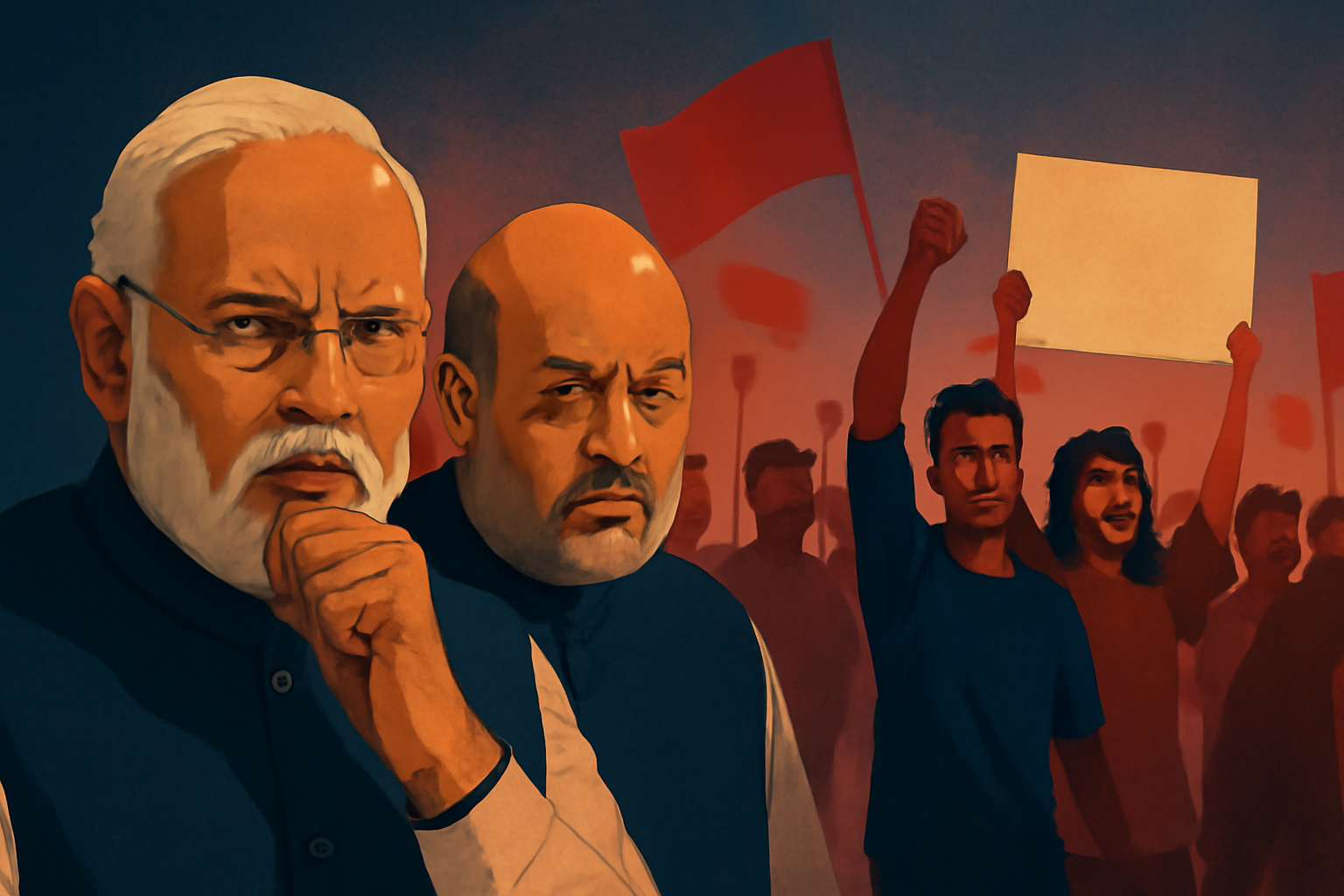 Why Modi Shah unrest with Youth protests=मोदी शाह की छटपटाहट और छात्रों की गूंज
