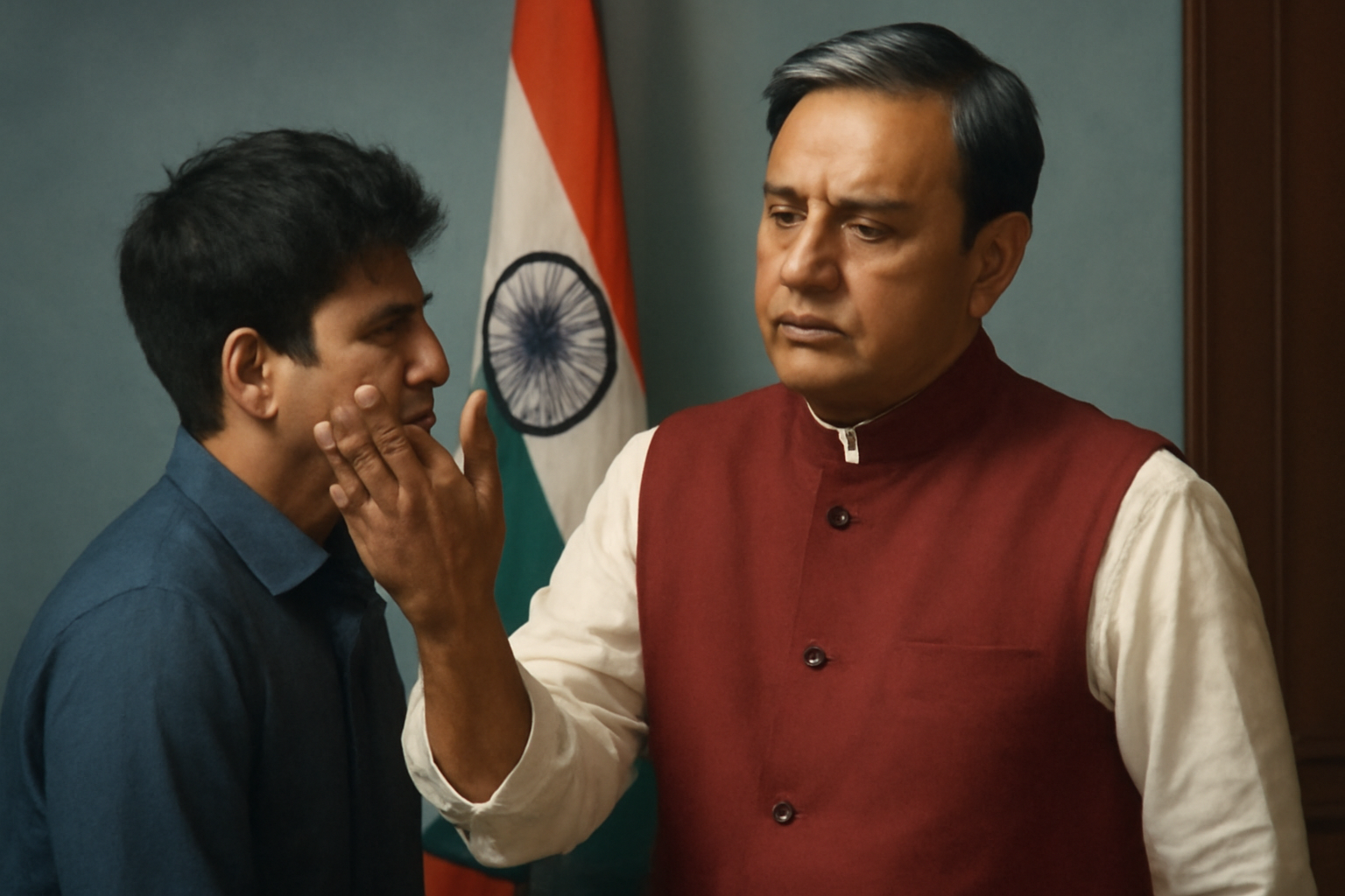 Delhi Minister slapped youth=दिल्ली सरकार के मंत्री ने युवक को थपपड़ जड़ा
