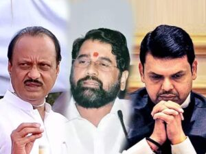 A political strome in Maharashtra. State govt. is unstable due to Broken parties