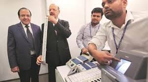 Affter demostration against evm ECI has started working process of EVM in public place