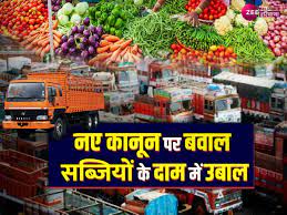 Effect of Truck Tanker strike showing in Sabzi mandi