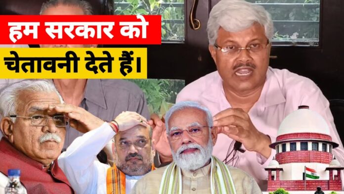 Sr. Advocates Mehmood Parcha & Bhanu Pratap lead protest against evm & Election Commission